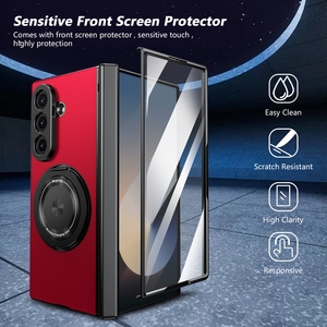 Nuovo arrivo 2025 portaanelli magnetici cavalletto Wireless vetro di ricarica custodia per telefono per <span class=keywords><strong>samsung</strong></span> Z Fold 7 6 5 <span class=keywords><strong>43</strong></span> - Product Image 5