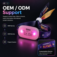 Bracelet LED personnalisé pour événements scéniques, contrôle de l'éclairage à distance, interaction avec la foule, marque personnalisée, Longstargift