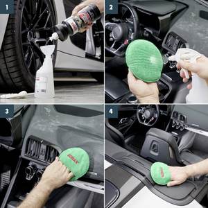 แผ่นไมโครไฟเบอร์สำหรับดูแลรถยนต์คุณภาพเยี่ยม 1 ชิ้น สำหรับการทำความสะอาดอย่างอ่อนโยนและดูแลพื้นผิวภายในที่บอบบาง - Product Image 3