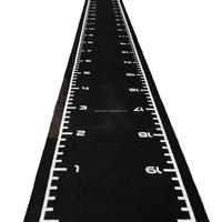 Tapis de sol en gazon artificiel noir sur mesure pour piste de sprint et fitness, durable, 25 mm, tapis de gym, logo personnalisé, Sled Turf