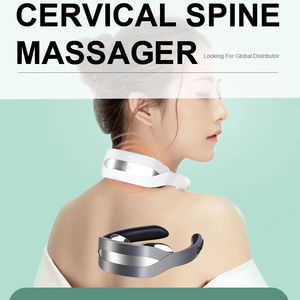 Alat pijat leher listrik cerdas, alat pijat leher elektrik cerdas pereda nyeri, getaran, titik akupuntur, puluhan - Product Image 4