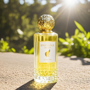 Manufacture Irregular Perfume <b>Spray</b> <b>Bottle</b> Clear <b>Empty</b> Crimp 30ml 50ml 100ml Glass Perfume <b>Bottle</b> With Gold Zamac Cap - Product Image 1