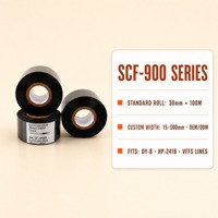 Ruban de codage à chaud blanc SCF-900 de 30 mm * 100 m, nouveau, prix usine NBER, pour imprimante de date et de lot