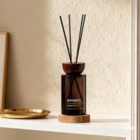 Bouteille de Diffuseur à Bâtonnets 200 ml de Luxe pour Huile Essentielle Nature, Vente Chaude Personnalisée en Gros - Diffuseur d'Arômes à Bâtonnets