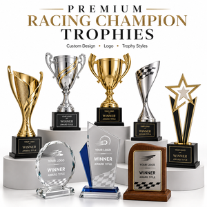 Trofeo de Cristal con Logotipo Personalizado, Premio de Vidrio, Placa de Metal, Medalla con Forma y Color Personalizados para Eventos Deportivos de Maratón - Product Image 1