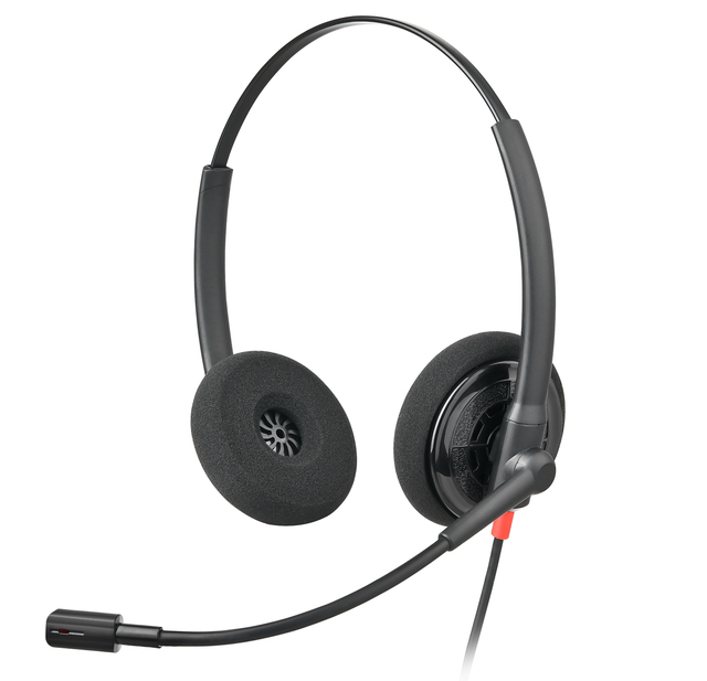 Dual Contact Center Headset VoIP UC USB Qd Headset for Call Center Office