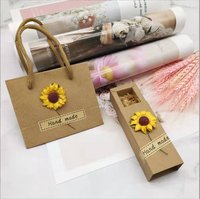 Boîtes d'emballage de luxe imprimées pour petits rouges à lèvres avec logo personnalisé, motif et nouveau design, décor floral et sacs assortis