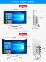 Ordinateur de jeu fixe 24 pouces 12400 RTX 3060 16 Go I7 I9 12900K