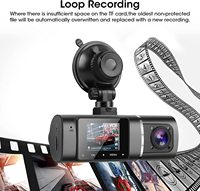 Caméra de tableau de bord double objectif Full HD 1080P avec capteur G et grand angle pour voiture – Vente en gros