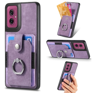 Funda con Anillo Elástico para Moto G35/G55/<span class=keywords><strong>G</strong></span> Play 5G 2024, Funda Tipo Cartera Retro para Redmi 14C 4G - Product Image 6