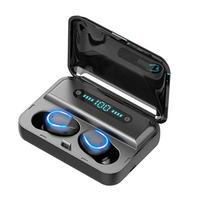 Écouteurs sans fil F9 en gros, vente chaude, pas chers, avec écran LED, faible latence, Bluetooth TWS M10