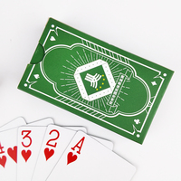 Cartes de poker personnalisées écologiques en papier couché, impression sur mesure, vente en gros de cartes à jouer en papier cartonné