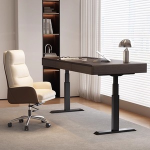 Italian Minimalist Intelligent Electric Lifting <strong>Desk</strong> Modern <strong>Simple</strong> Dual Motor <strong>Study</strong> Table Chair <strong>Computer</strong> Work <strong>Desk</strong> - Product Image 2