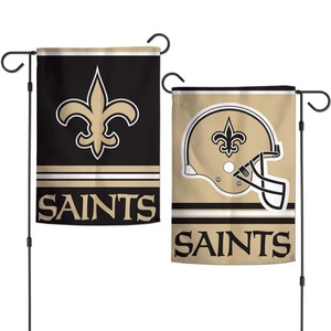 Drapeau de jardin personnalisé des <span class=keywords><strong>Vikings</strong></span> du Minnesota, double face, 12,5 x 18 pouces, 32 drapeaux de fanions des équipes de football pour la pelouse, la cour, la décoration extérieure, vente en gros - Product Image 3
