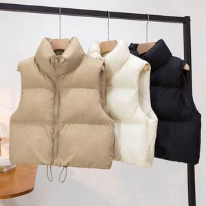 Femmes automne hiver haute qualité pliable léger chaud col montant coupe-vent mince mince <span class=keywords><strong>sans</strong></span> <span class=keywords><strong>manches</strong></span> bouffant veste vers le bas gilet - Product Image 6