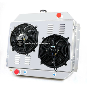Radiateur de réservoir d'eau entièrement en aluminium avec cache-ventilateur pour Ford Bronco F-100 F-150 F-250 F-350 1970-1979 Système de refroidissement du <span class=keywords><strong>moteur</strong></span> - Product Image 2