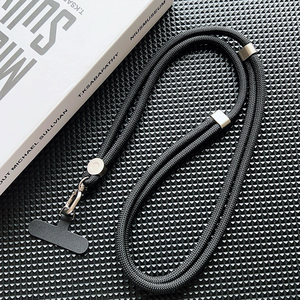 Sangle de téléphone portable ronde confortable en corde, réglable jusqu'à 120 cm, anti-perte, par Xuman, pour un usage quotidien avec une languette sécurisée - Product Image 4