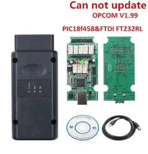 <span class=keywords><strong>OPCOM</strong></span> V1.99 Lecteur de code <span class=keywords><strong>Opel</strong></span> avec puce PIC18F458, outil de diagnostic avec interface USB OBD2 12-24V Noir/Vert - Product Image 2