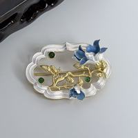 Broche de luxe pour femme en argent doré filigrané, pivoine, perle d'eau douce naturelle et jade, haut de gamme, cadeau de mariage et de fiançailles, Suzhou