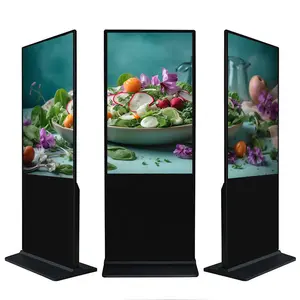 49 Inch Advertising Screens Vertical Ad Player Floor Standing Full Color Digital Signage Indoor LCD Advertising Display AC Kiosk