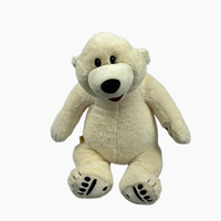 Peluche Ours Mignon en Gros, Matière Ultra Douce avec Conception de Coussinet pour les Pieds, Jouet en Peluche pour Enfants, Cadeau de Fête ou de Baby Shower