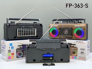 Nouveau lecteur <span class=keywords><strong>de</strong></span> cassettes rétro nostalgique FP363-S, lecteur <span class=keywords><strong>de</strong></span> cassettes vintage, radio rétro, haut-parleur bleu, lecteur <span class=keywords><strong>de</strong></span> cassettes - Product Image 3