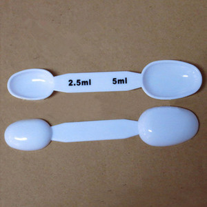 Cuchara de doble cabeza de 2,5 ml y <span class=keywords><strong>5ml</strong></span>, cuchara medidora de plástico de 14cm con doble cabeza - Product Image 2