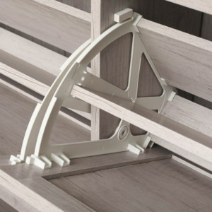 Freestanding Hidden <strong>Slim</strong> Shoe <strong>Storage</strong> Organizer 4 Flip Rack <strong>Drawers</strong> Adjustable Shelves Modern Wood Home Furniture Living Room 4 - Product Image 5