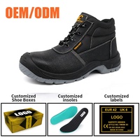 Chaussures de sécurité industrielles en cuir Tiger Master CE SBP, bottes de travail anti-perforation, embout en acier, résistantes aux huiles et aux acides, antidérapantes pour hommes