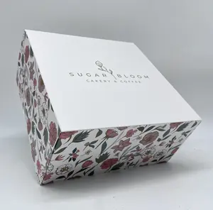定制豪华纸板流行蛋糕包装盒甜甜圈礼品蛋糕盒