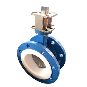 วาล์วผีเสื้อแบบเวเฟอร์ซีลนุ่ม ขนาด 2-24 นิ้ว พร้อมหน้าแปลนสแตนเลส WCB และตัวควบคุมแรงดันแบบนิวเมติก - Product Image 1