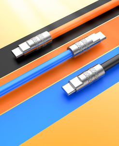 120W 6A Charge Super Rapide USB Type C Câble En Silicone Liquide Charge Rapide USB C Chargeur Câble pour Huawei pour Samsung pour <span class=keywords><strong>Xiaomi</strong></span> - Product Image 2