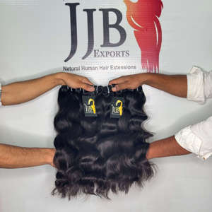Extensiones de Cabello Natural Ondulado, Cabello Humano Indio Virgen con Cutícula Alineada, Ondulado Tipo Temple, Rizado - Product Image 1