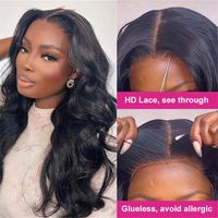 Perruque Lace Front HD sans colle 13x6, 100% Cheveux Humains Remy Vietnamiens, Dentelle Française Transparente, Densité Personnalisable, Longue, Douce