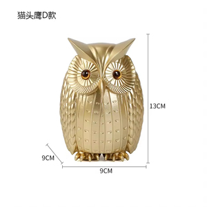 Resin Owl Sculpture Modern Birthday Animal Figurine for Garden Art Decor Home Bookshelf Desk <b>Table</b> Ornament Customized - Product Image 5