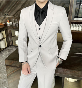 Costume de <span class=keywords><strong>mariage</strong></span> pour <span class=keywords><strong>homme</strong></span> 3 pièces (blazer + pantalon + <span class=keywords><strong>gilet</strong></span>) S-4XL, nouveau costume de cérémonie, costume de bureau formel pour <span class=keywords><strong>homme</strong></span>, taille grande pour <span class=keywords><strong>homme</strong></span> - Product Image 6
