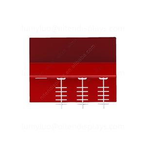 LED Metal Display Rack with <b>Pegboard</b> Panel & <b>Hooks</b> Floor Stand Kiosk Design for 3C Products & Mobile Cell Phone Accessories - Product Image 4