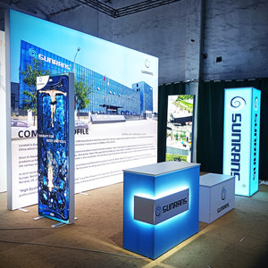 Triển lãm thương mại gian hàng hiển thị với Backdrop tường và quảng cáo hộp đèn cho triển lãm hiển thị - Product Image 1