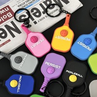 Porte-clés Raquette de Pickleball en Caoutchouc Souple, Design Créatif Sportif, 1000 PIÈCES, Mini Raquette, Breloque de Sac, Souvenir, Accessoire, Cadeau, Vente en Gros