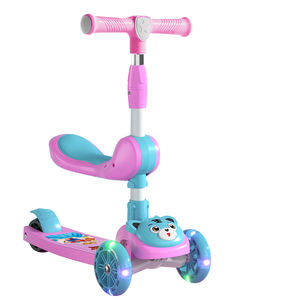 <span class=keywords><strong>Monopattino</strong></span> per Bambini ad Altezza Regolabile con <span class=keywords><strong>3</strong></span> Ruote in PU, Pieghevole in Plastica e Alluminio, Giocattolo con Musica per Neonati e Bambini - Product Image 1