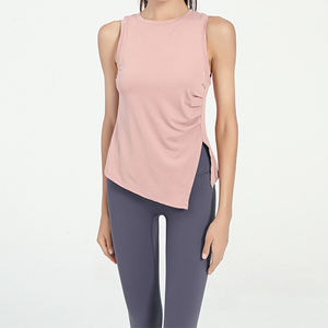 Gilet de sport sans manches fin d'été pour femmes, vêtements de sport, haut de course, ample, coupe ajustée, séchage rapide, gilet de yoga - Product Image 2