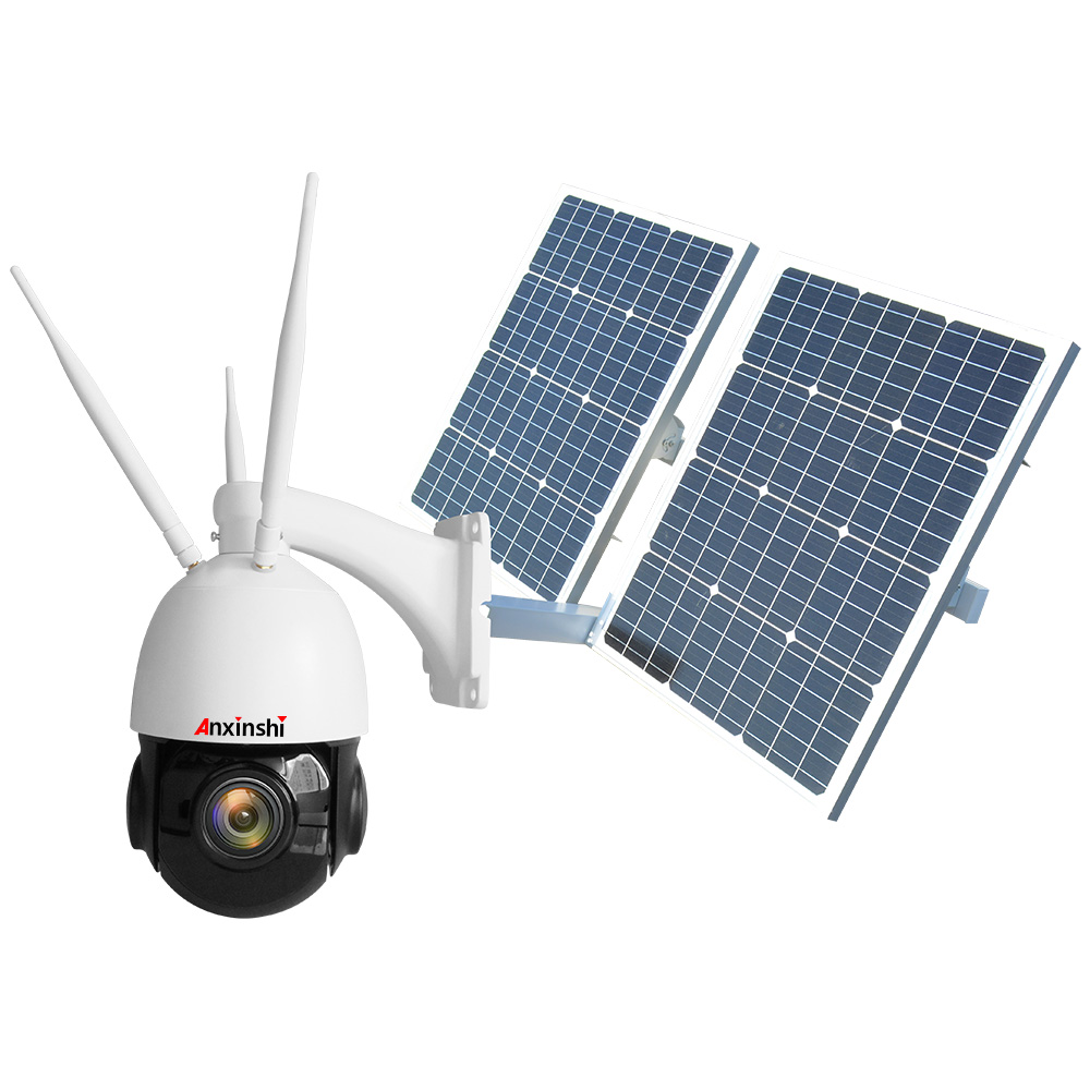 Anxinshi 5MP 30x zoom 4G wifi ip ptz cctv Солнечная камера для наружного наблюдения