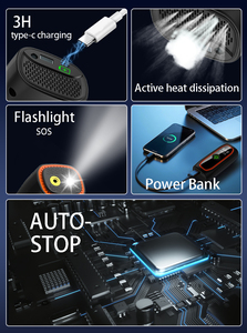 電動ミニデジタルワイヤレスポータブルコードレスタイヤインフレーター車用空気ポンプコンプレッサータイヤインフレーター充電式 - Product Image 5