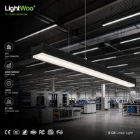 Système de profilé lumineux linéaire LED en aluminium durable 200lm/W, lampe à raccordement, vente directe, bon prix, pour projets de luminaires suspendus