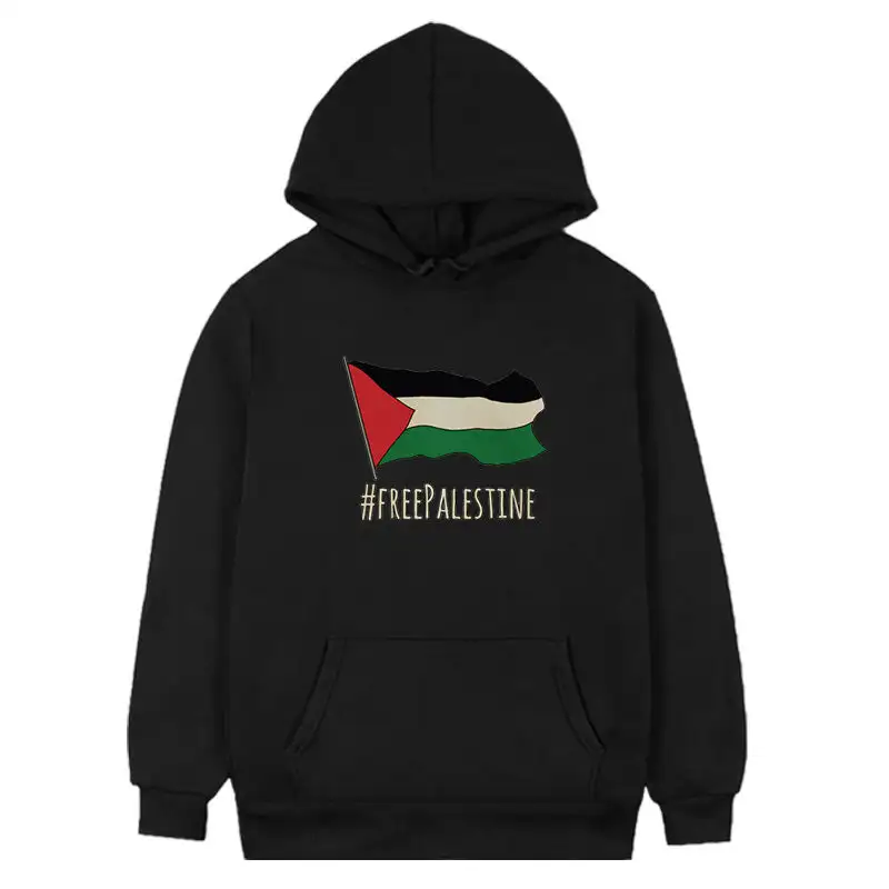 Chất lượng cao cộng với kích thước mens' hoodie tùy chỉnh in ấn miễn phí palestin sản phẩm quá khổ quần áo