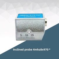 Sondes d'angle ultrasoniques portables industrielles LX NDT 4 MHz 8x9 45/60/70 degrés pour détection de défauts, connecteur YUSHI LEMO00