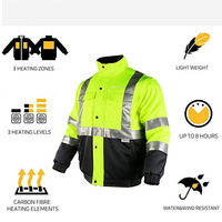 Veste matelassée unisexe en coton mélangé chauffante 74V pour l'hiver, pour une utilisation en extérieur