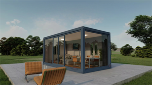 Роскошный расширяемый контейнерный дом, роскошная вилла, Офисная упаковка, плоская доставка, сэндвич-панель, материал для мастерской, контейнер для дома - Product Image 2