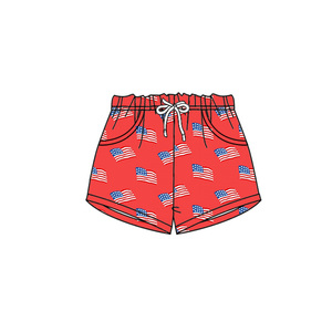 Pantalones Cortos de Algodón y Elastano para Niños, con Estampado de Camuflaje de Caza de Primavera/Otoño y Bandera de EE. UU., Ropa Casual para Bebés y Niños - Product Image 3