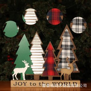 Ensemble de décorations de Noël en bois, plaque « Joy To The World », décoration rustique faite à la main pour les fêtes - Product Image 2